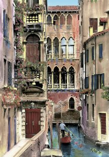 Canal with Gondolier