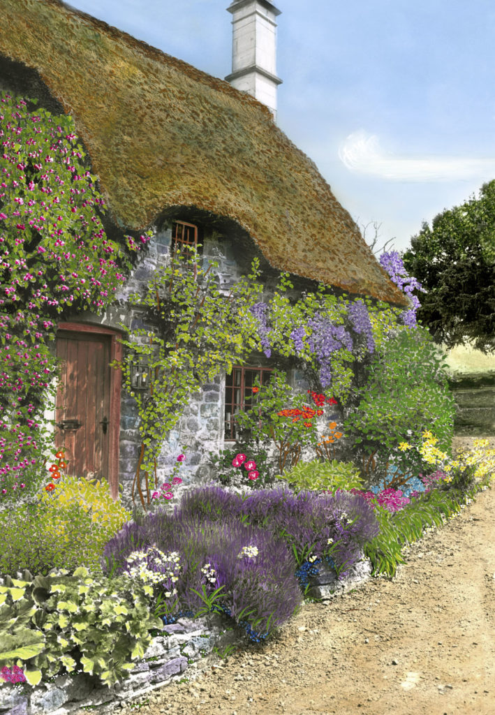 Thatched Roof Cottage Martin Roberts Artwork