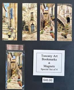 Framed and Signed Tuscan Art Bookmarks & Magnets